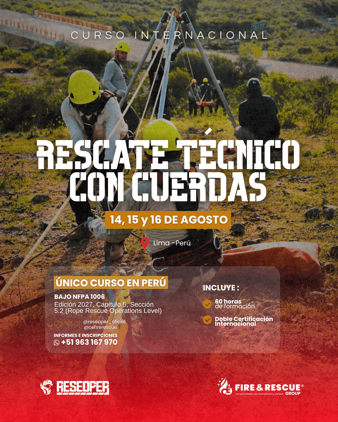 RESEOPER Y CEFIRE CURSO INTERNACIONAL DE RESCATE CON CUERDAS – NIVEL OPERACIONES (1080 x 1350)